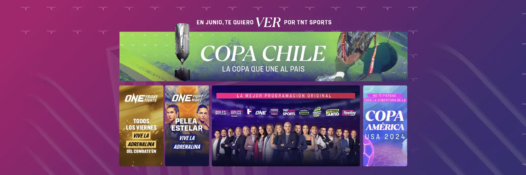 Promoción planes con tnt premiun con acceso a copa chile, one fight night, esta temporada de invierno